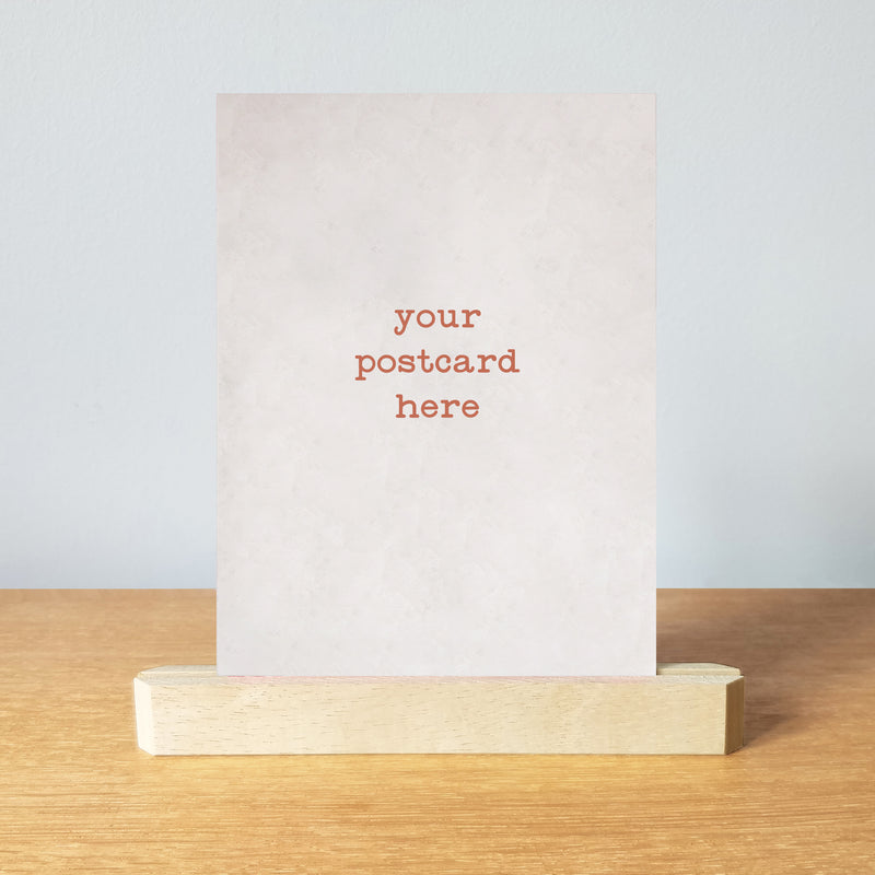 Wooden Postcard Stand/Holder Pack of 3