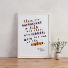 Bram Stoker 'Lights' Romantic Encouraging Word Art Print