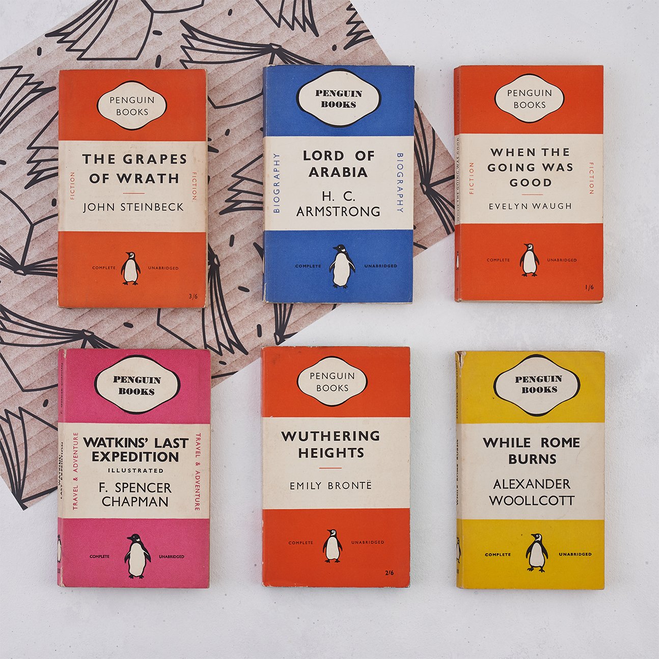 vintage book library bundle of penguin books
