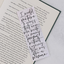Virginia Woolf “Venture To Guess“ Bookmark